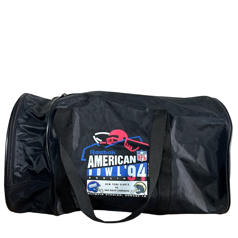 Reebok Vintage 1994 American Bowl NFL Duffle Bag NY Giants v San Diego Chargers